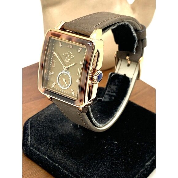 GV2 by Gevril Women\'s Watch 9249.5 Swiss Quartz Brown Mother of Pearl Di… main image 14